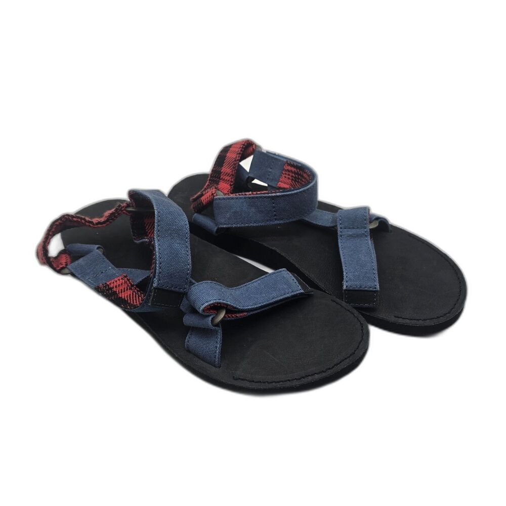 Teva Original Universal Outdoor Men's Sandals Size 9 Blue Red Plaid